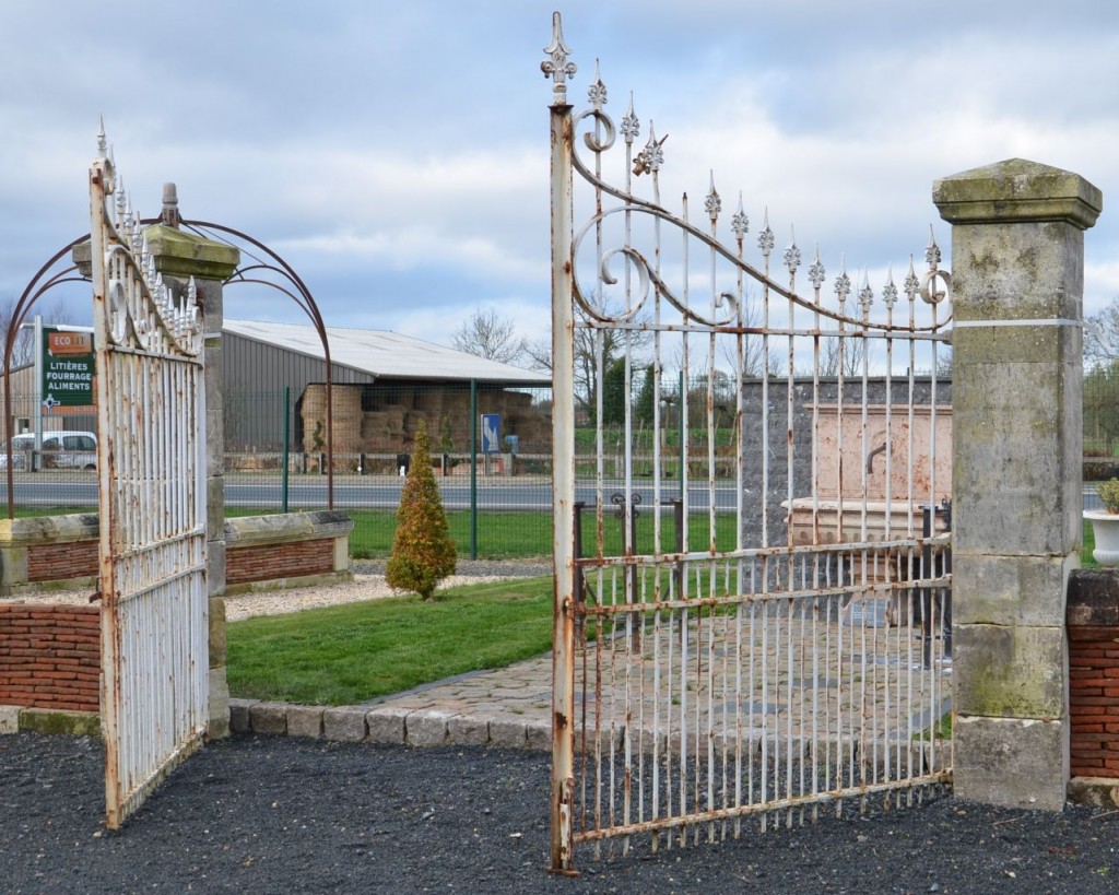 Antique iron gates