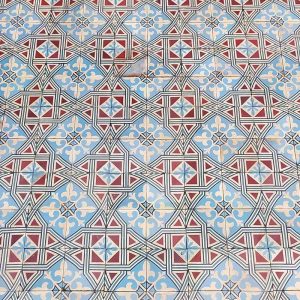 Antique star pattern cement tiles | BCA Antique Materials