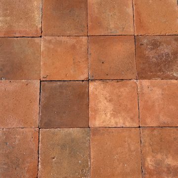 Antique large format terracotta tiles 29x29 cm