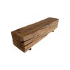 Antique reclaimed beam bench