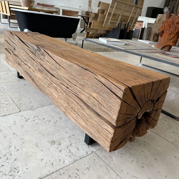 oak beam bench