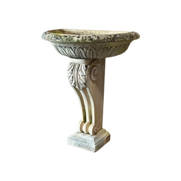 antique wall mounted limestone basin